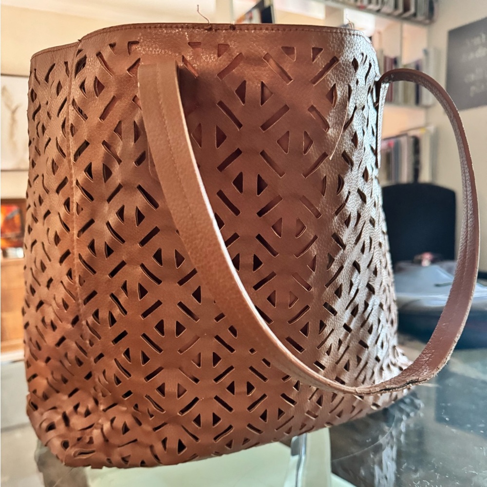 Brown large tote bag - Picture 2 of 5